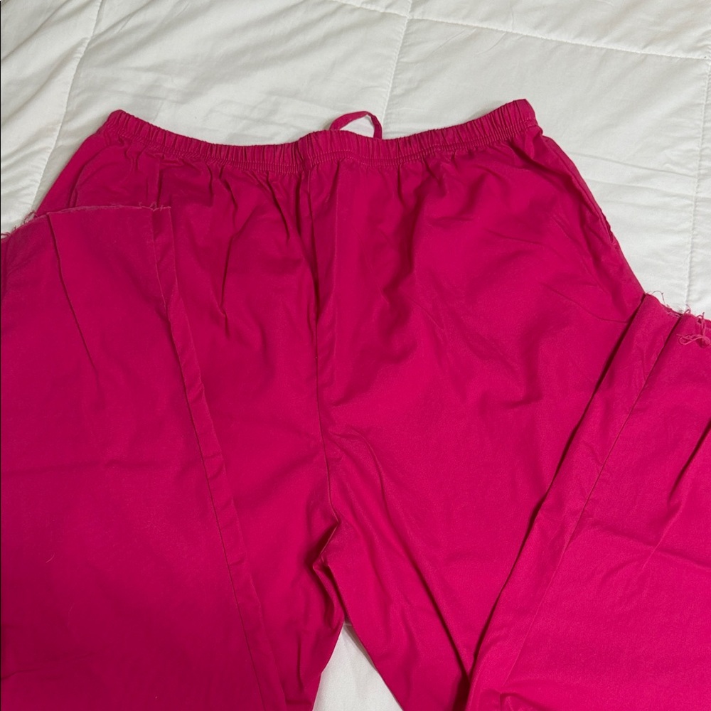 Vibrant Pink Drawstring Pants and Top Set - Picture 2 of 10